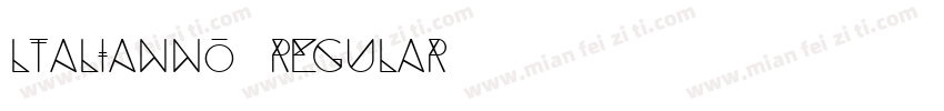 ltalianno regular字体转换